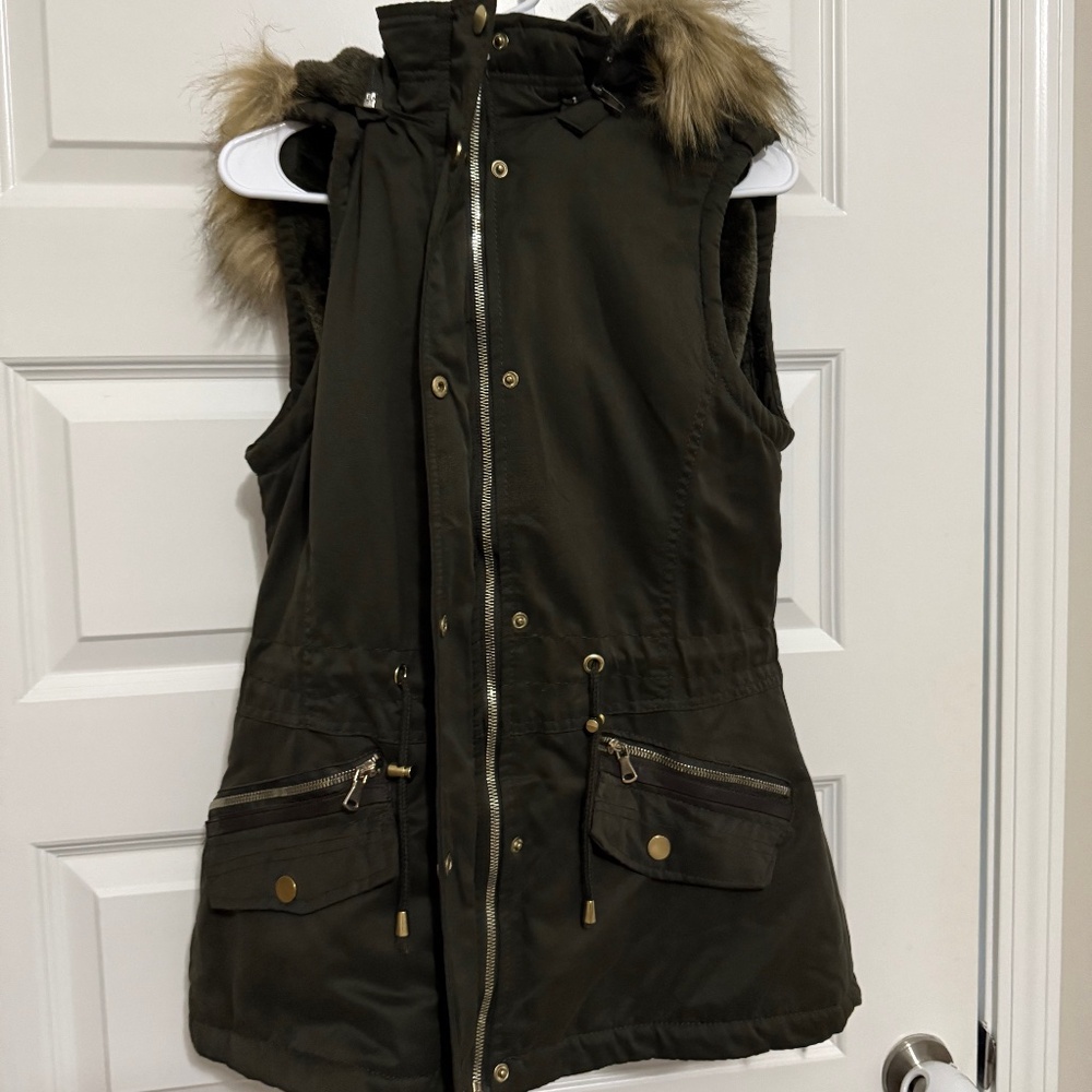 YMI Faux Fur lined vest